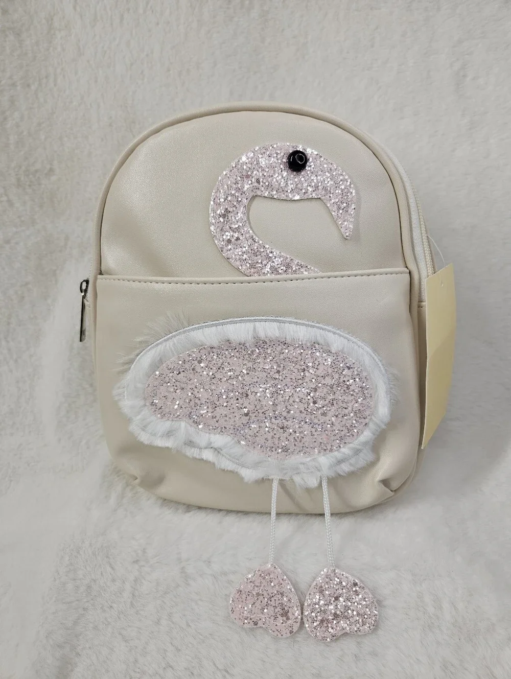 Kids Glitter Swan Mini Backpack NWT